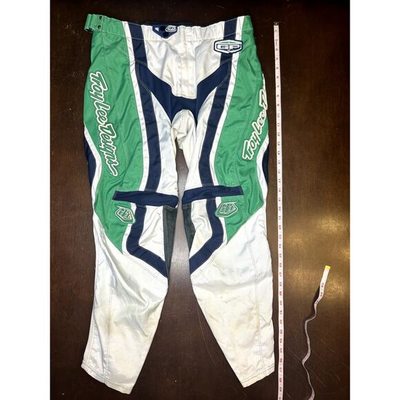 VTG 90s/Y2K Troy Lee Designs Green Motocross ATV Pants Racing Performance Gear - Picture 8 of 16